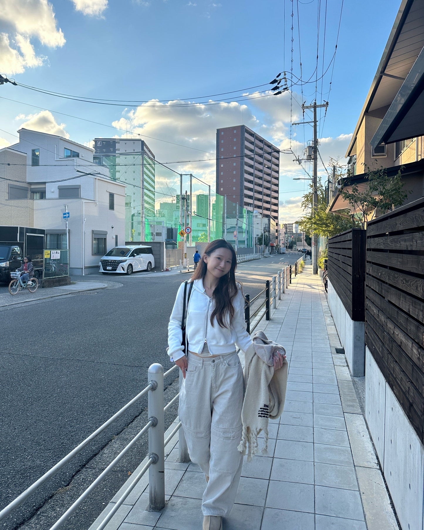 Cotton zip up jacket