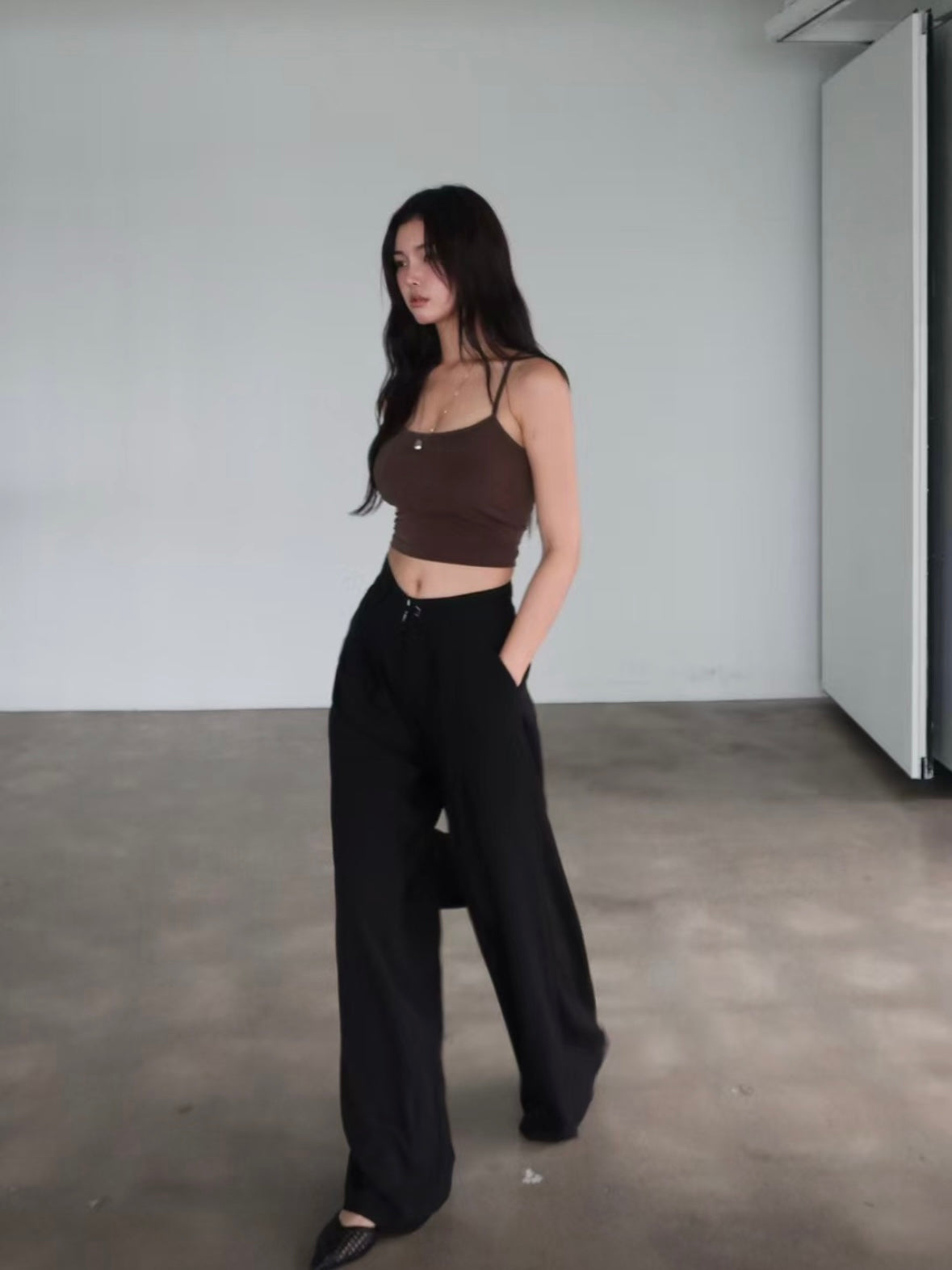Half Belted Trousers