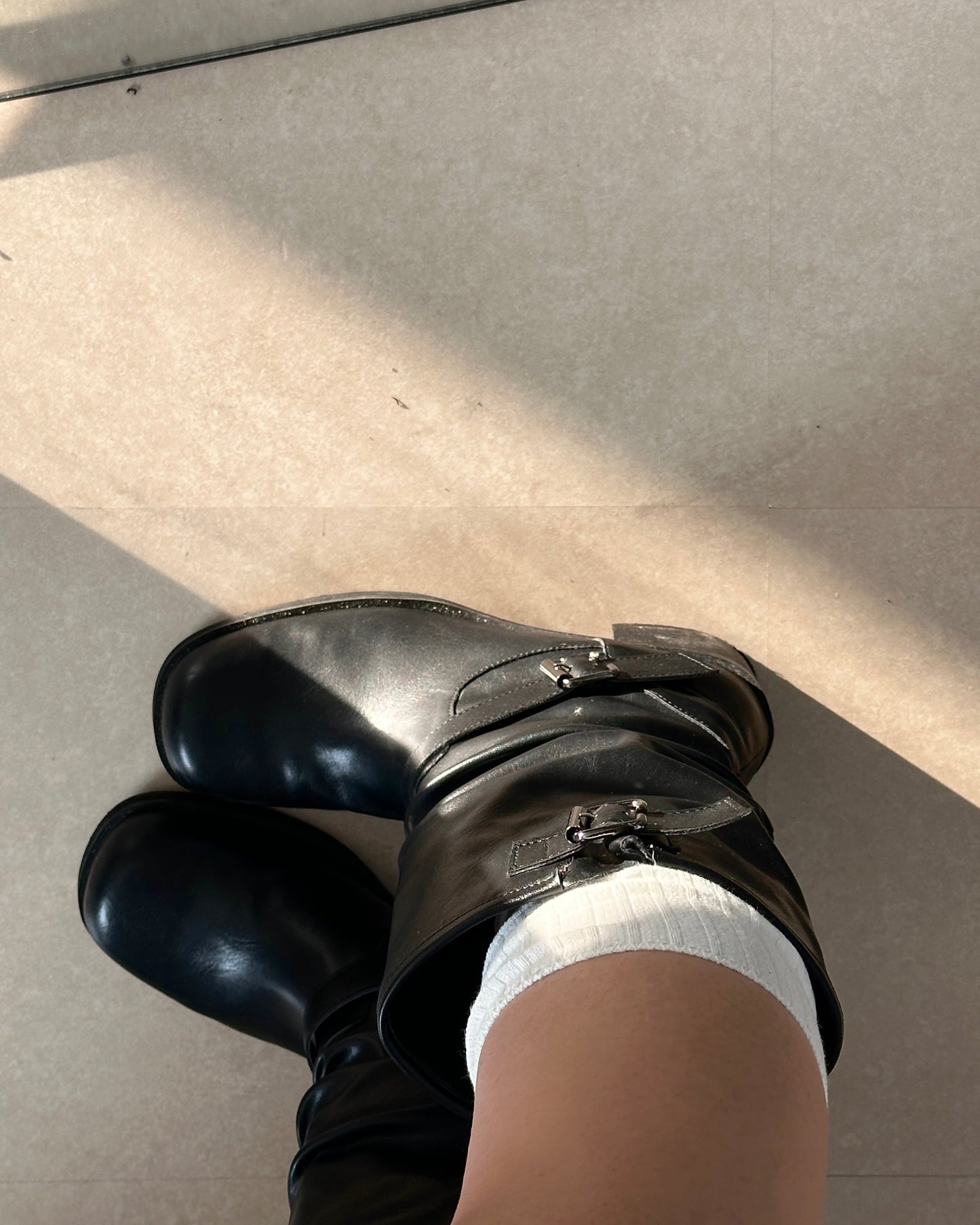 Pleated boots