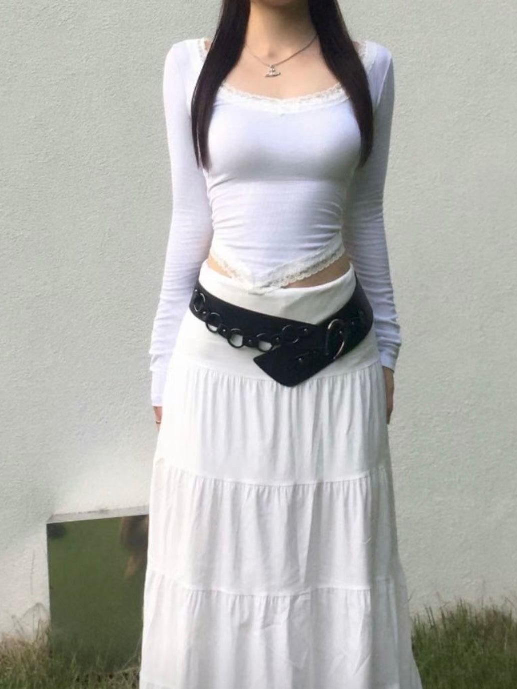 Arrow Point Lace Top