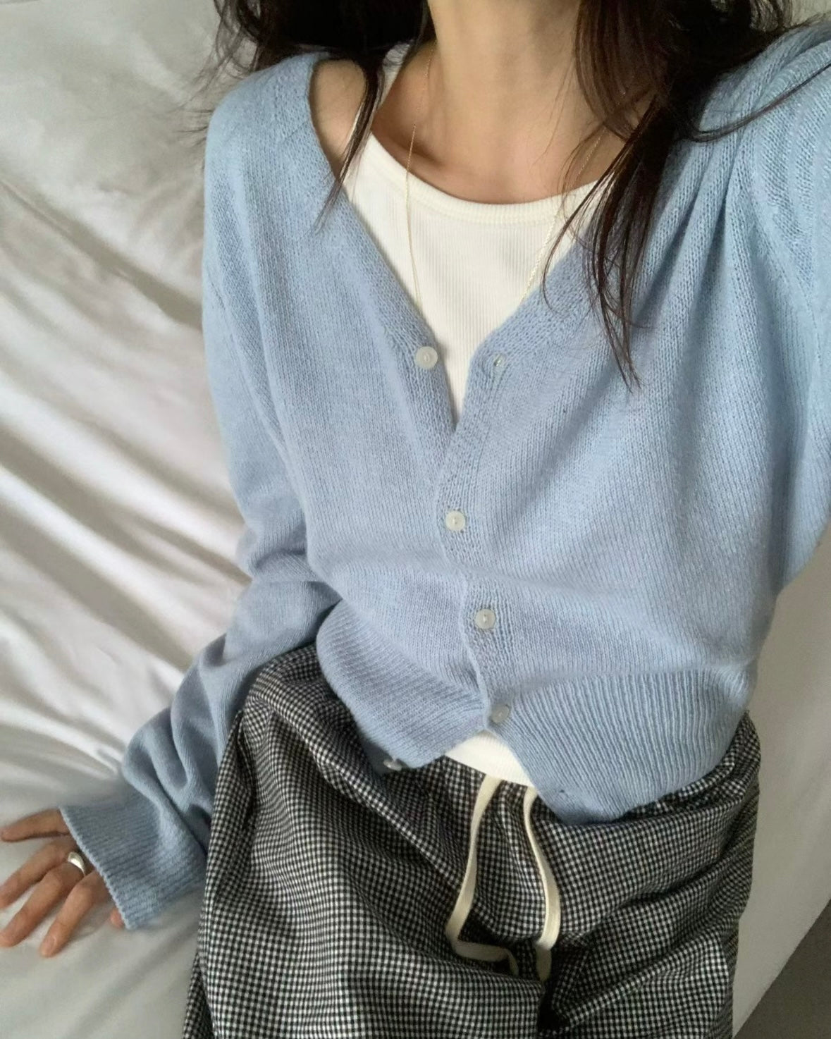 V neck cardigan