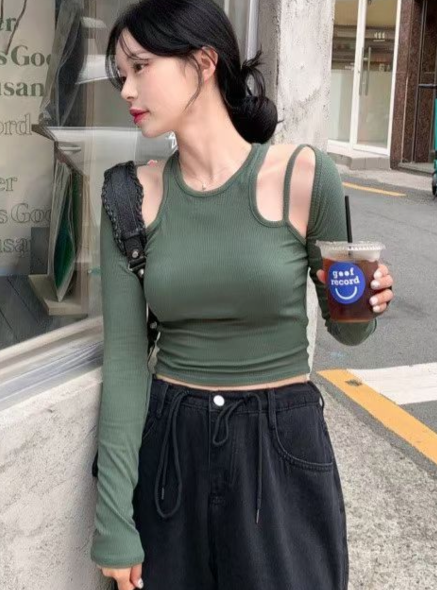 小性感!挖空背心袖套Set