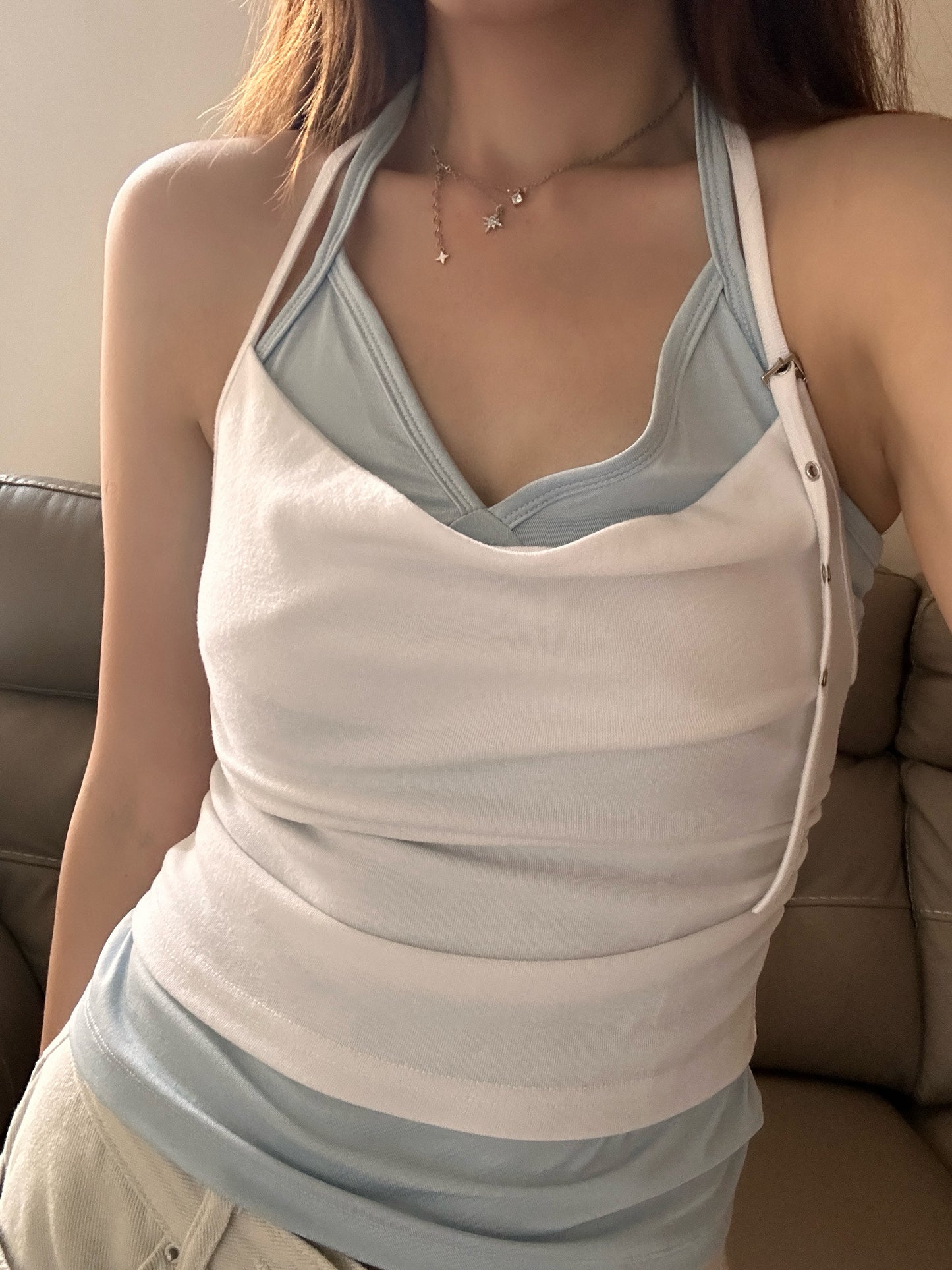 U shape sleeveless