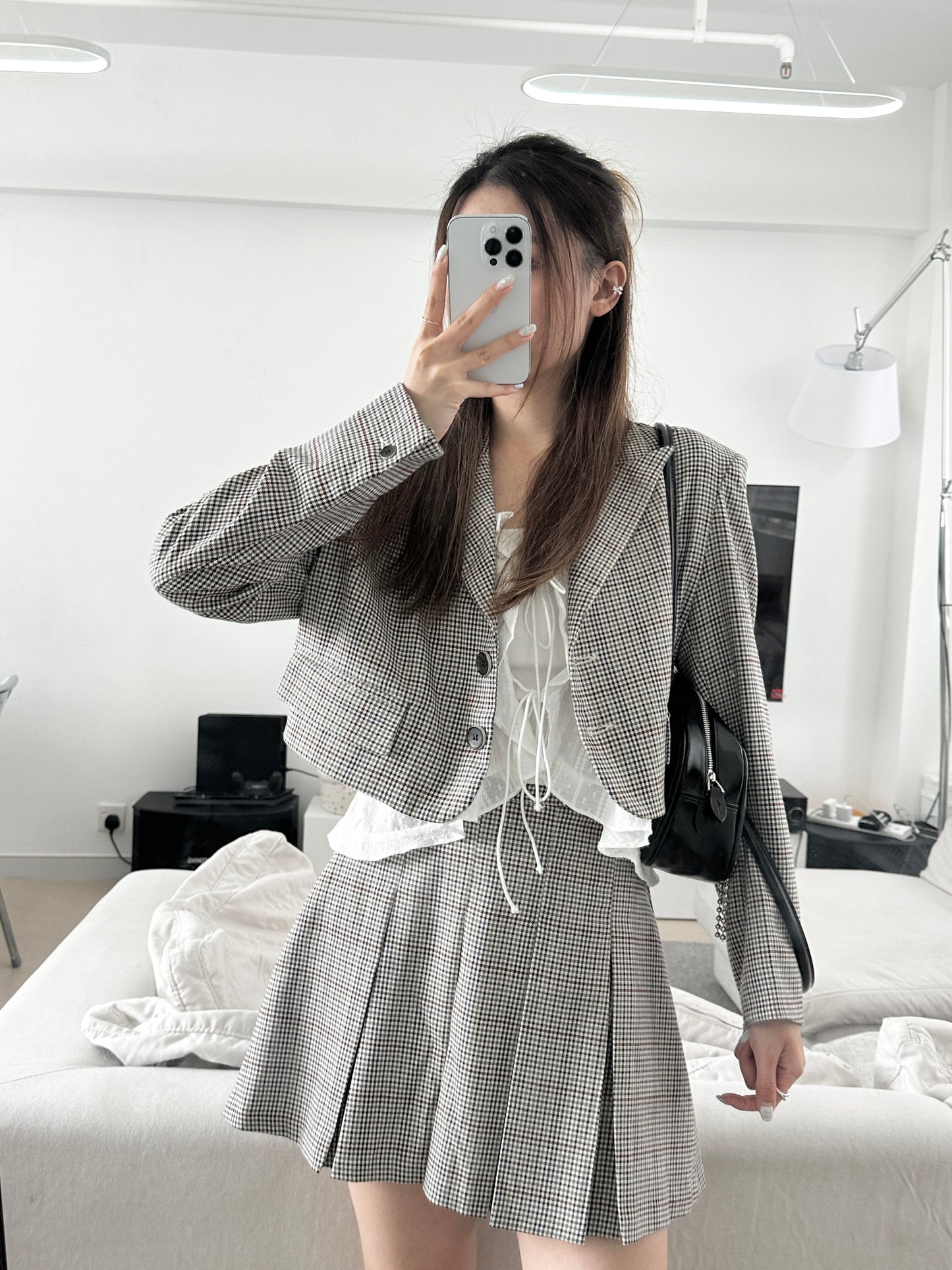千鳥格紋set