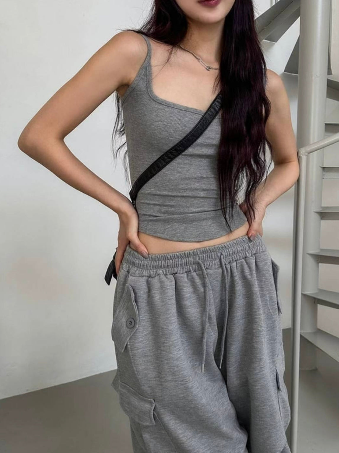 Scoop neck tank top