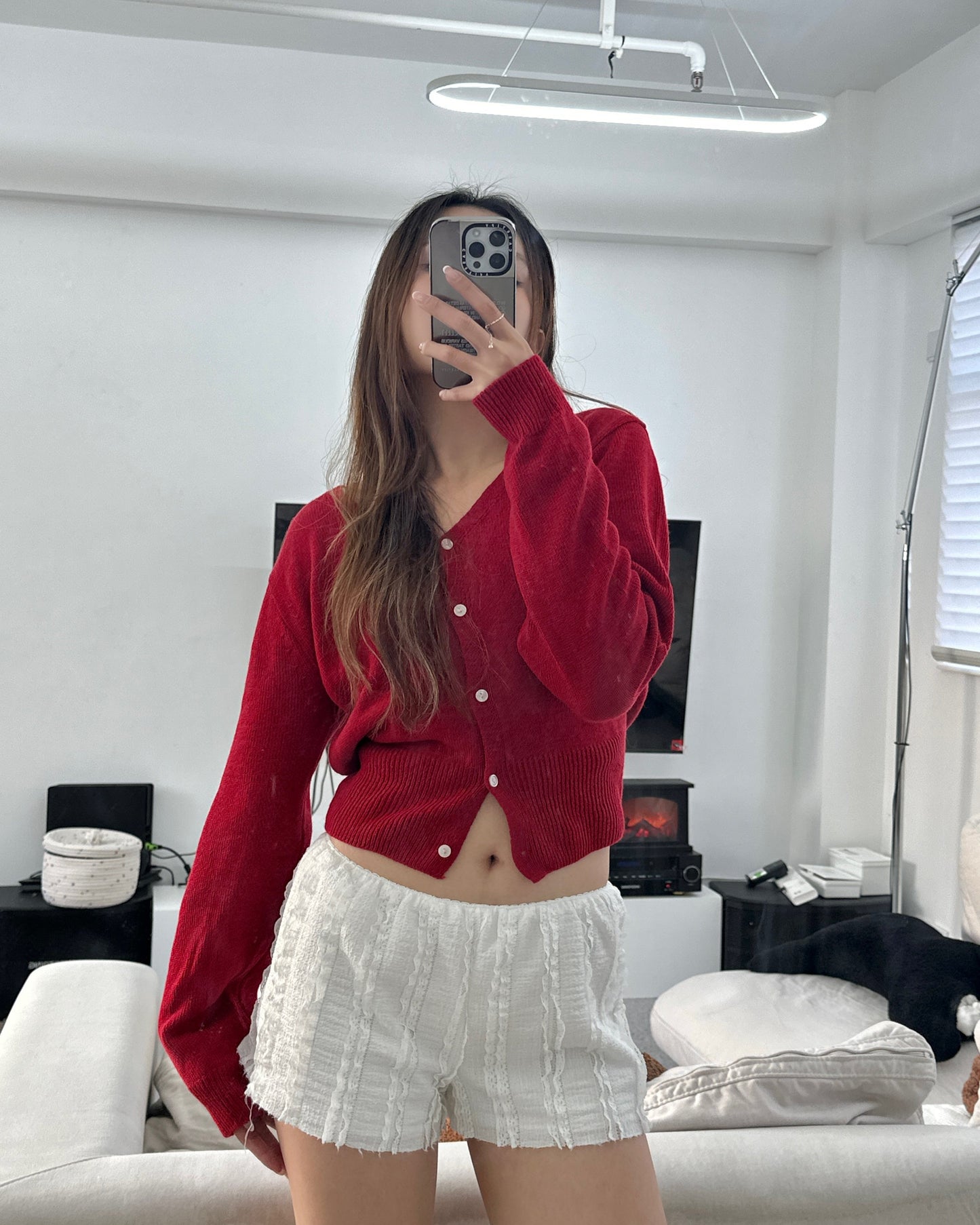 V neck cardigan