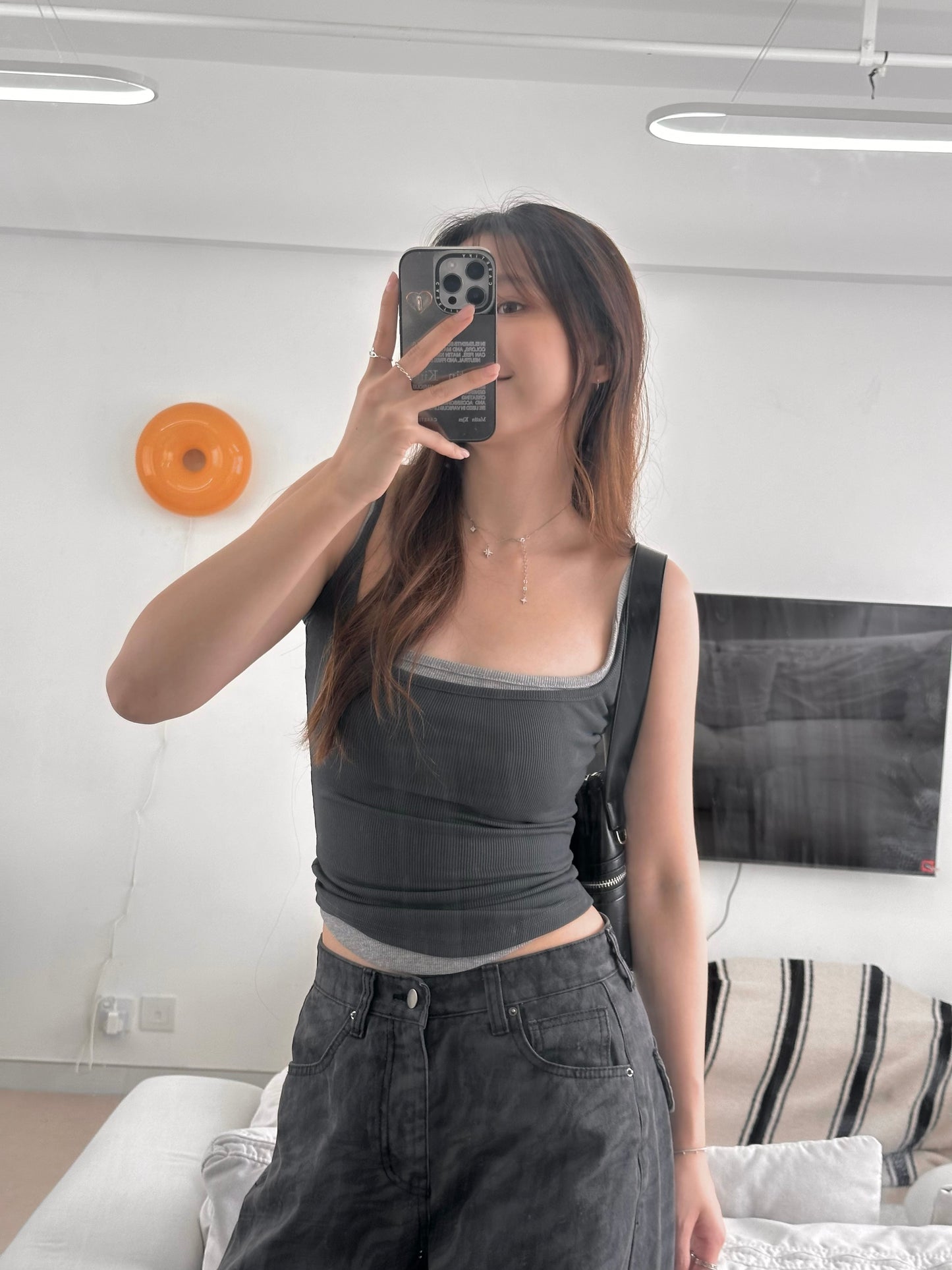 Scoop neck tank top