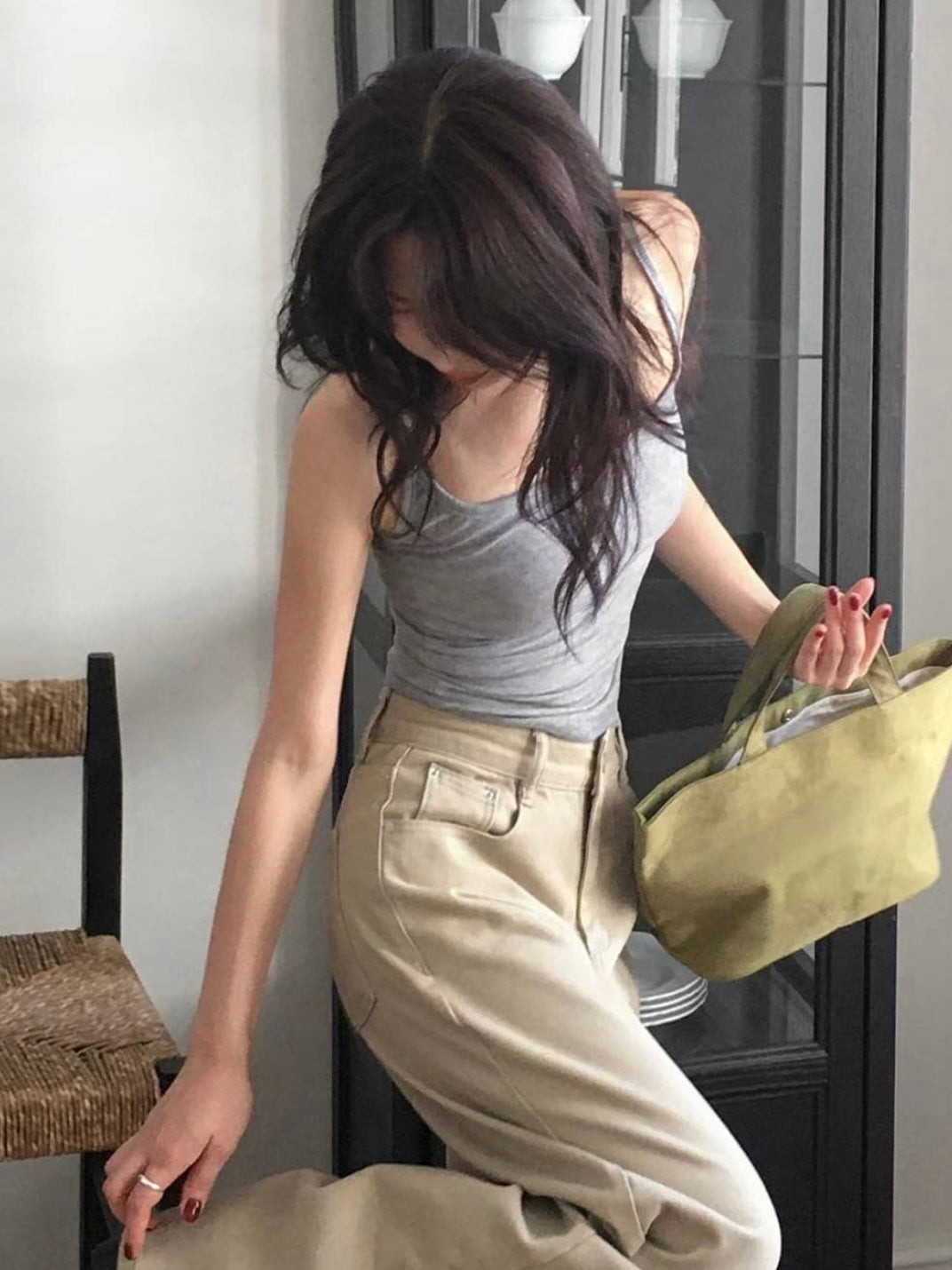 Scoop neck tank top