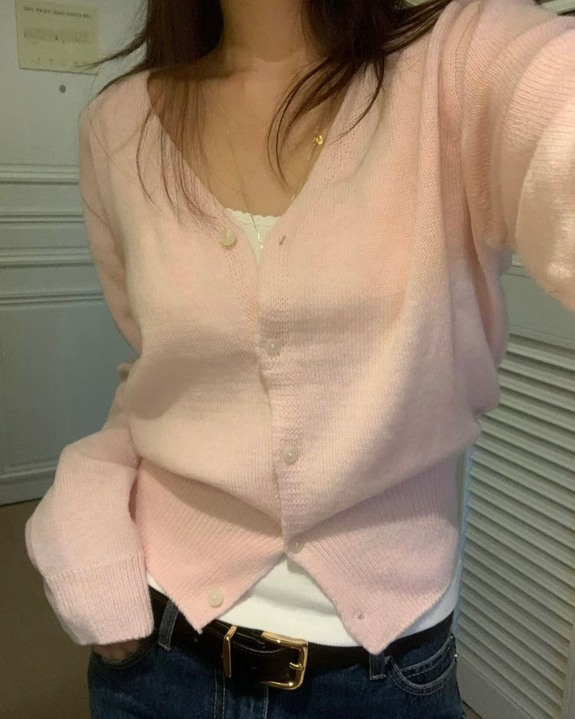 V neck cardigan