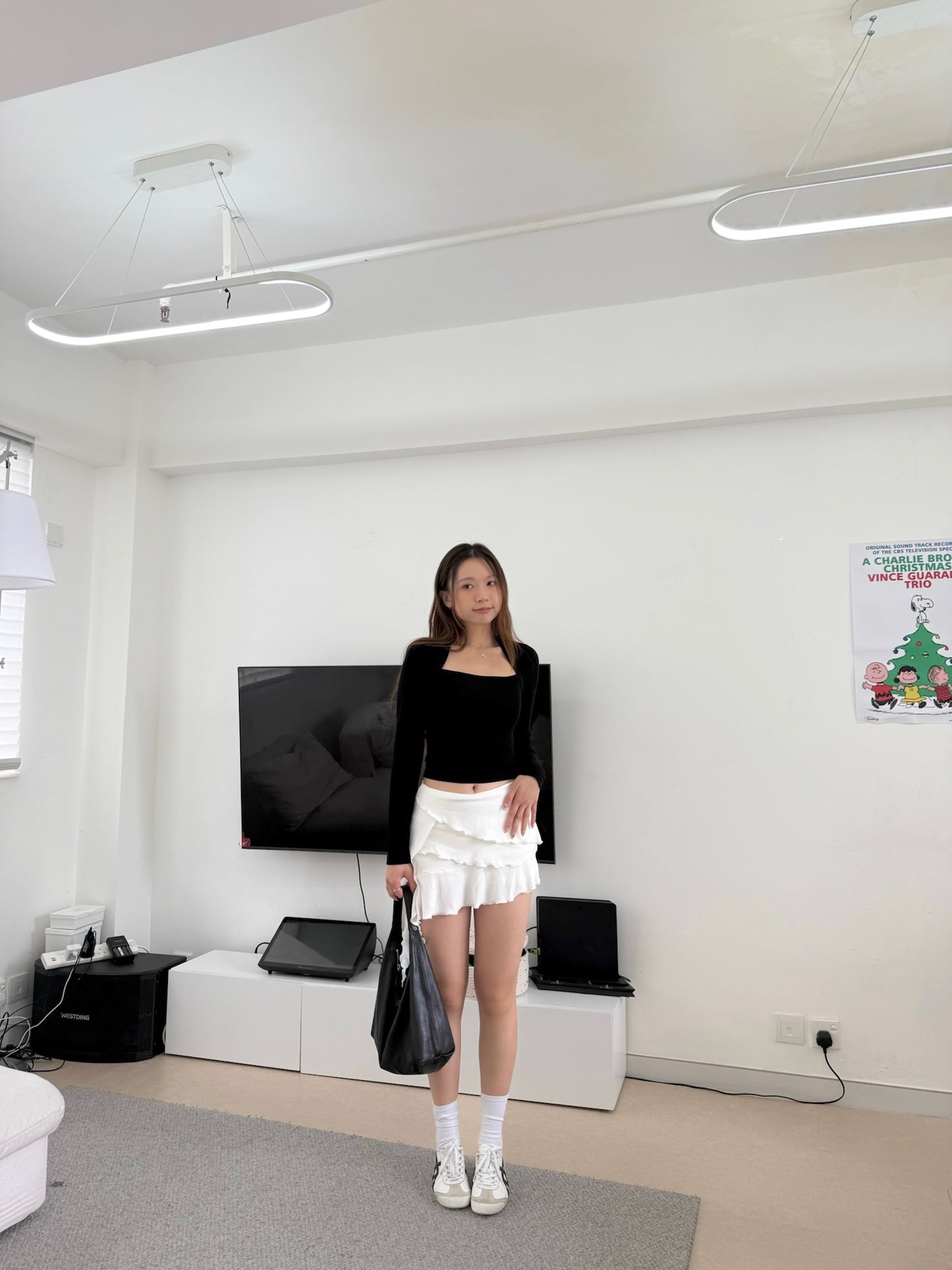 Ruffle mini skirt