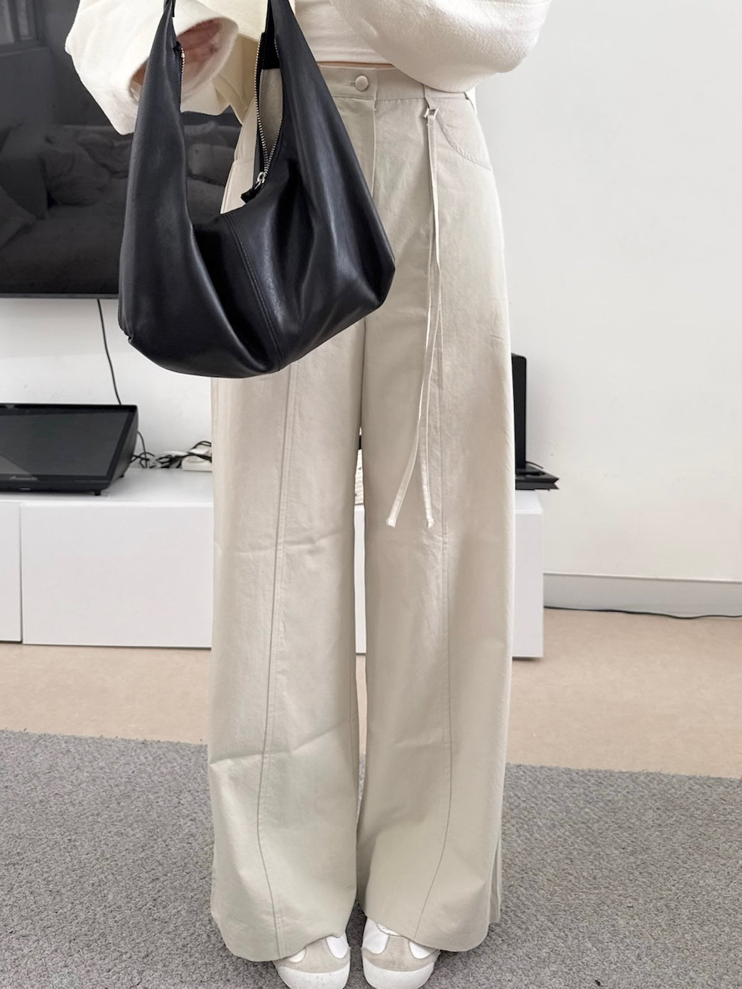 羊皮hobo bag