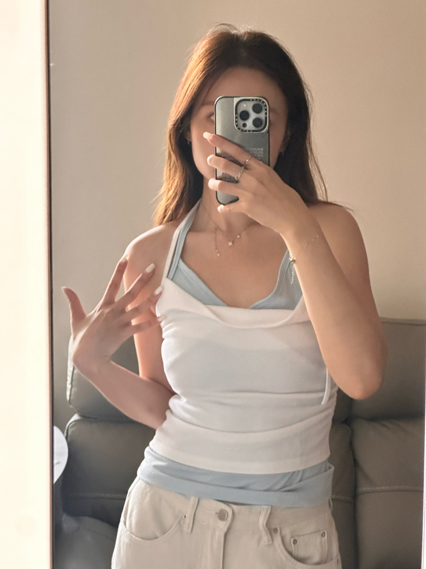 U shape sleeveless
