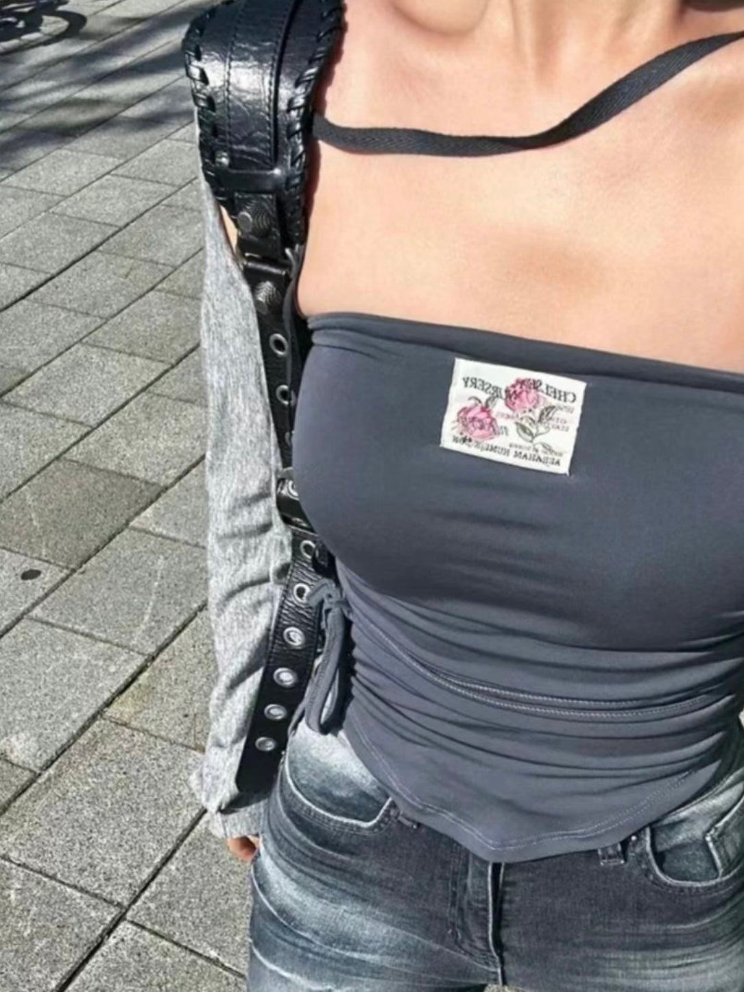 Rose padded sleeveless