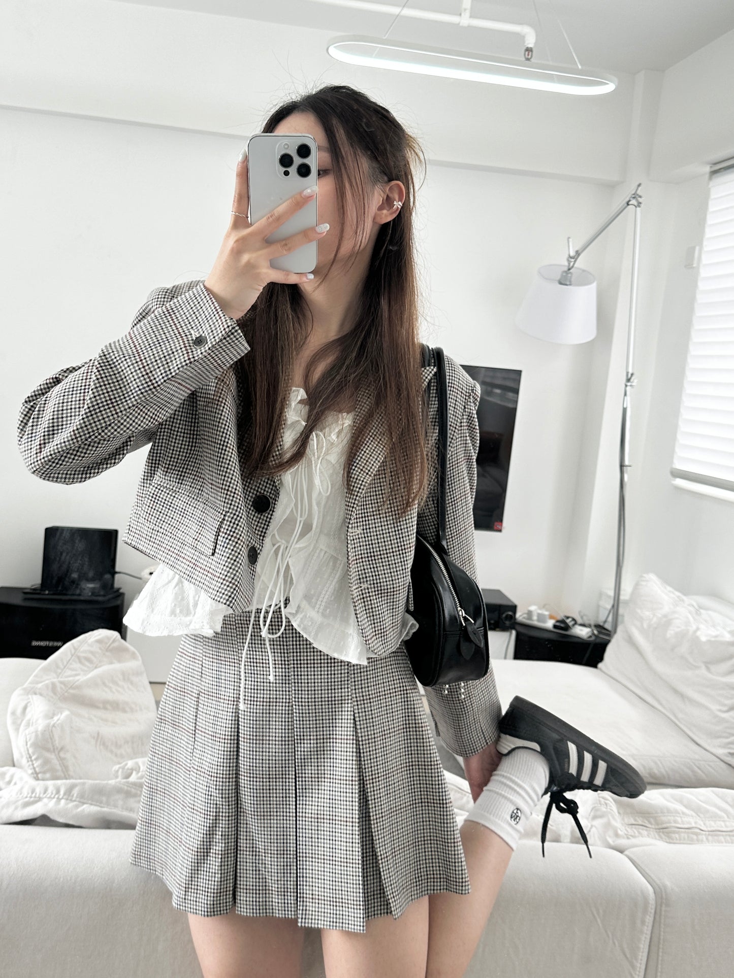 千鳥格紋set