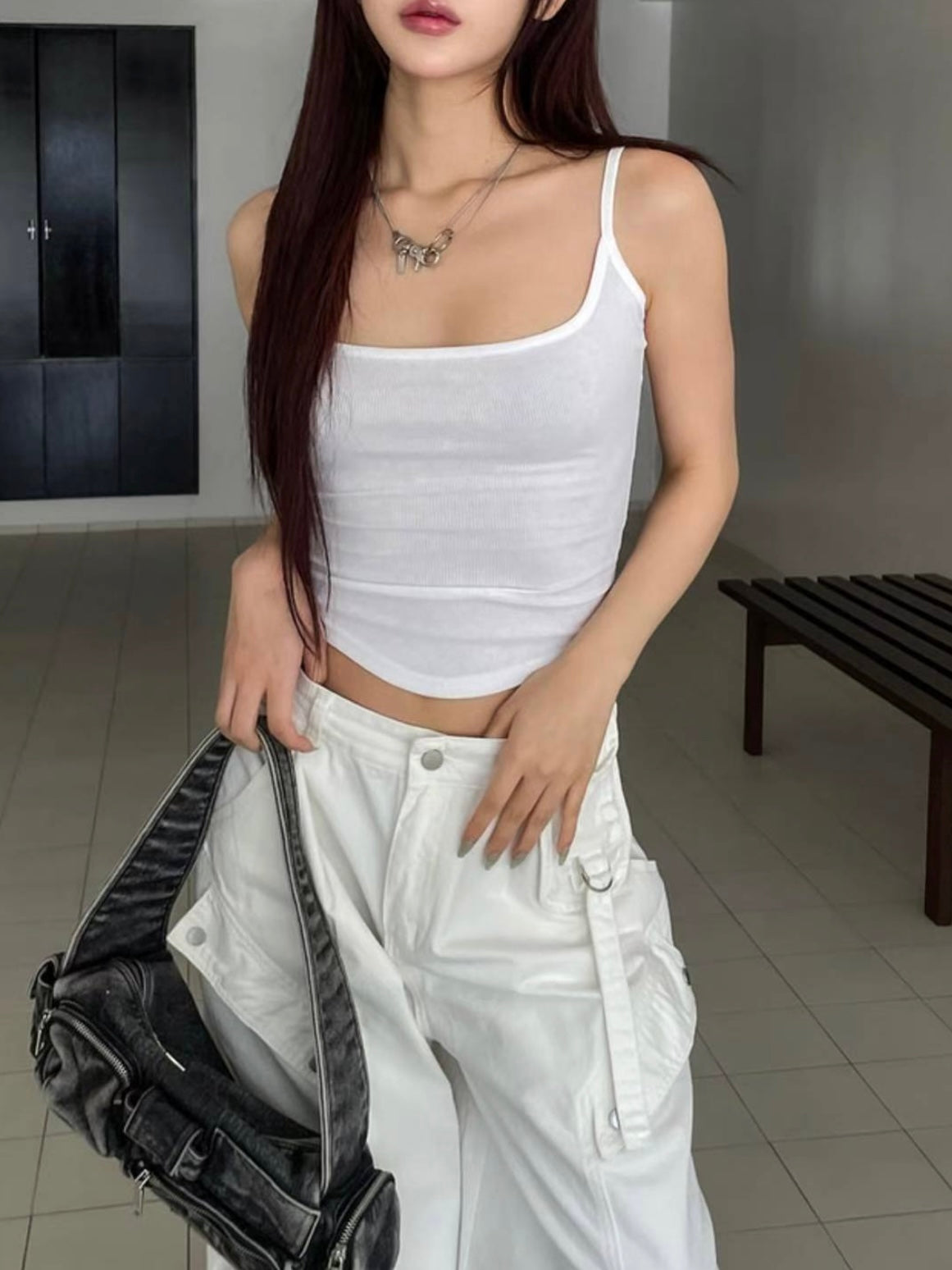Scoop neck tank top