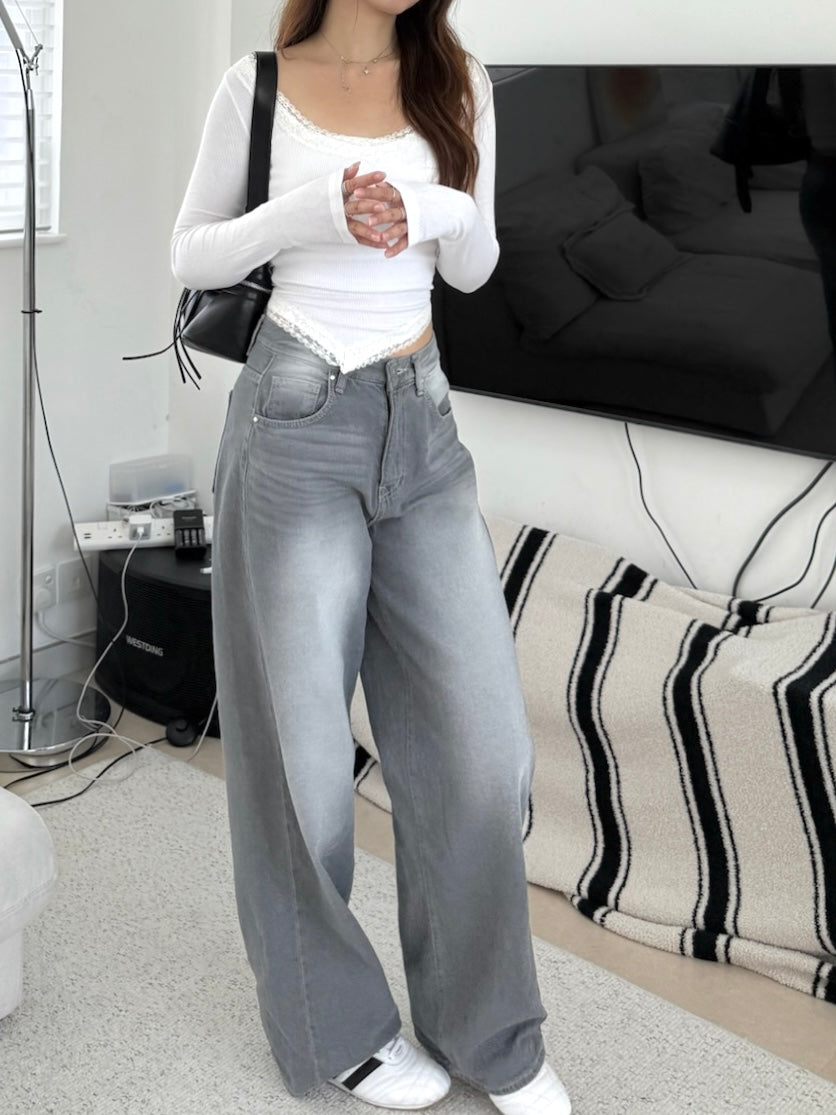 Soft Grey Jeans