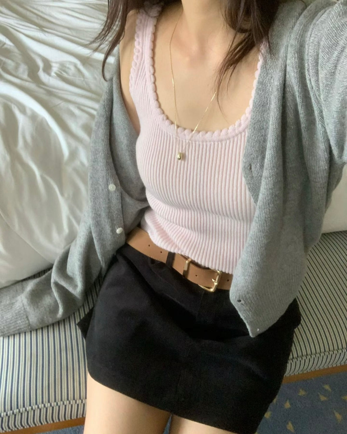 V neck cardigan