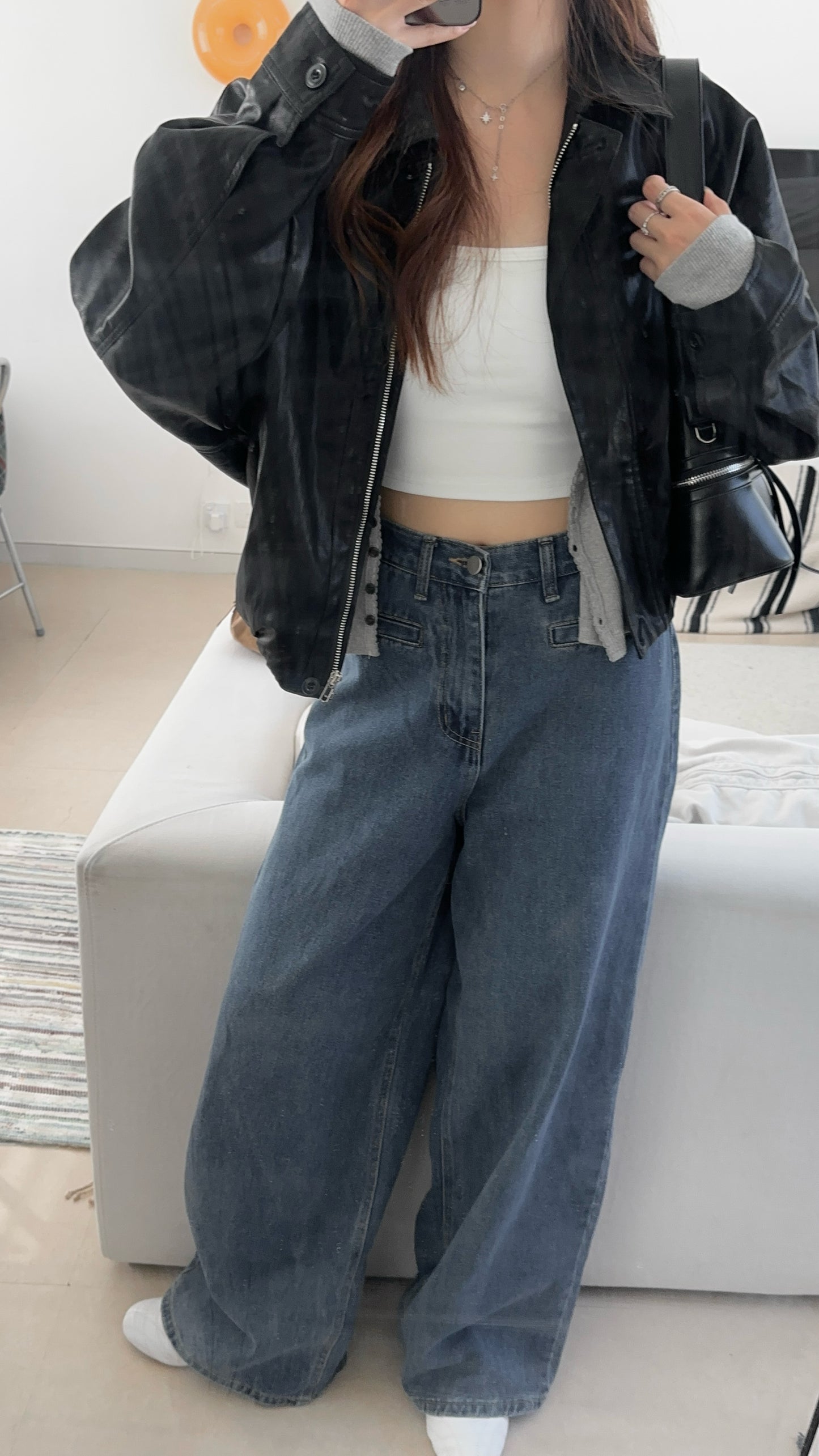 2米長腿！高腰軟身牛仔褲