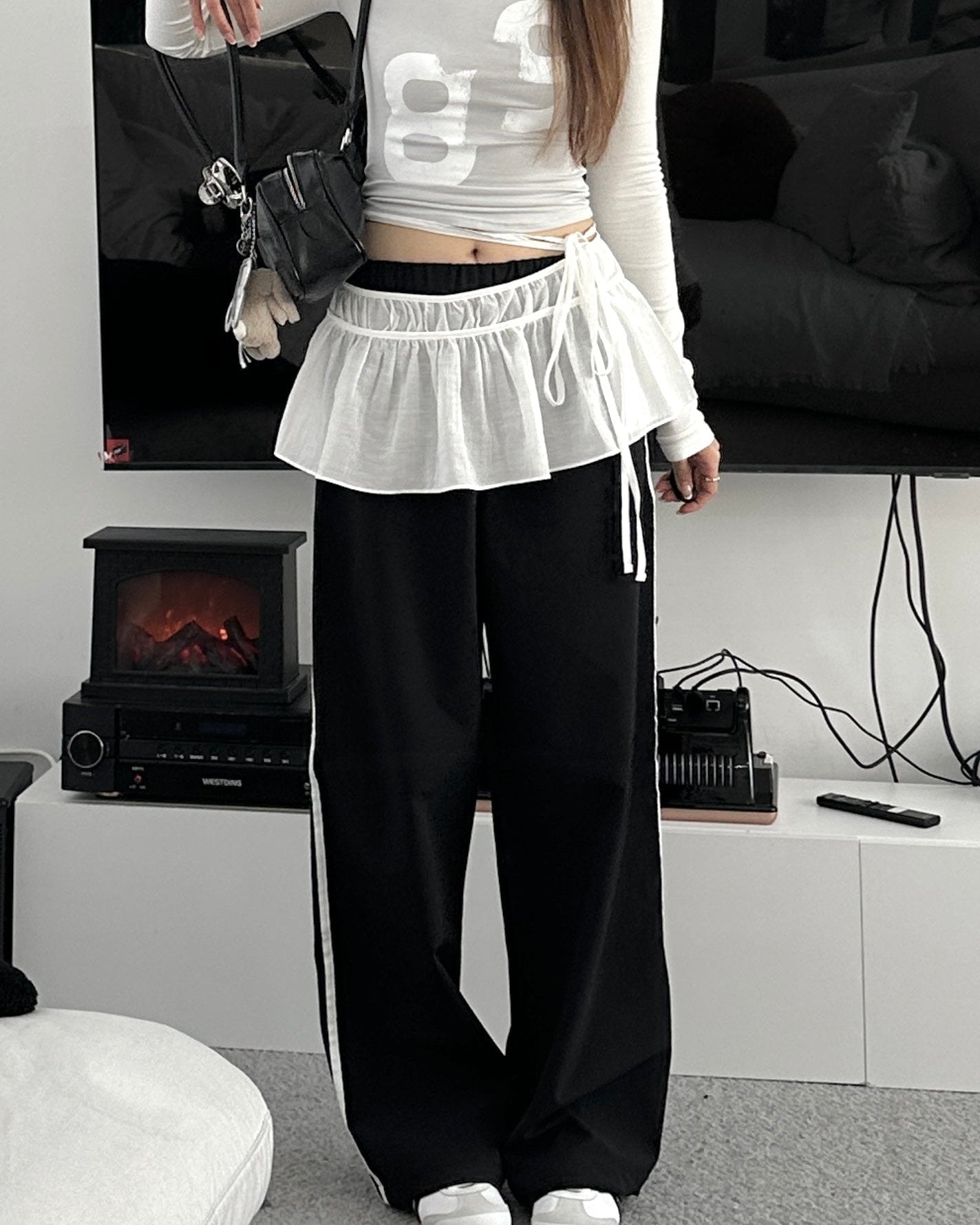 Stripe sweatpants