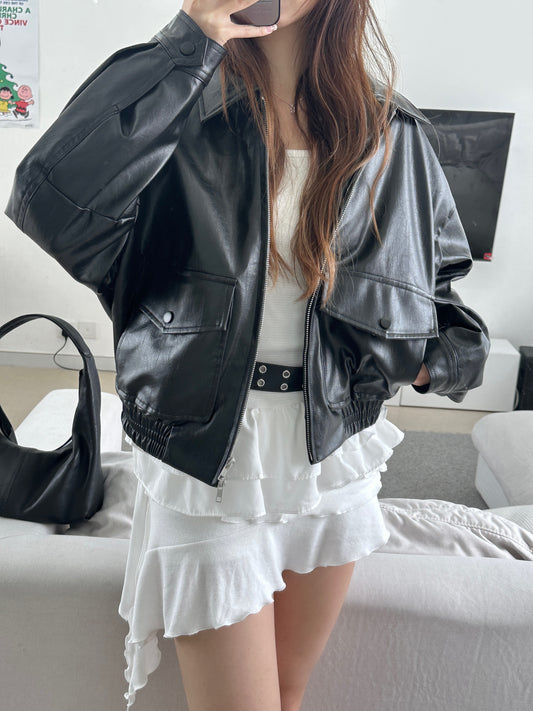 Everyday leather jacket