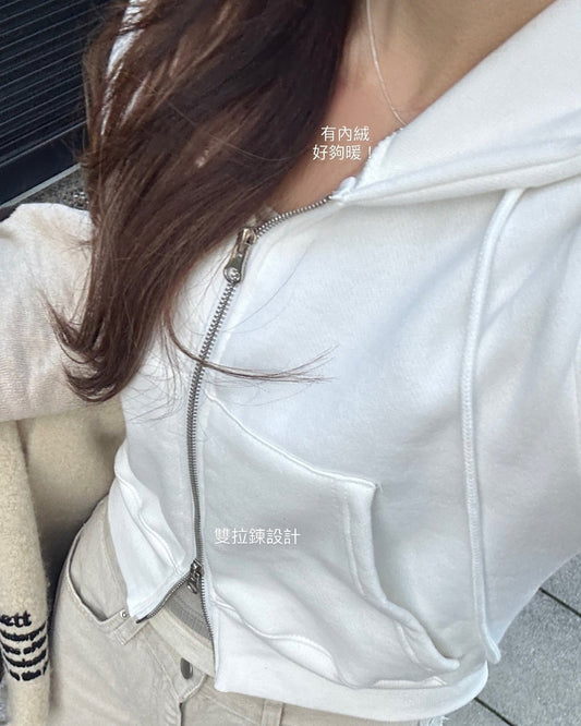 Cotton zip up jacket