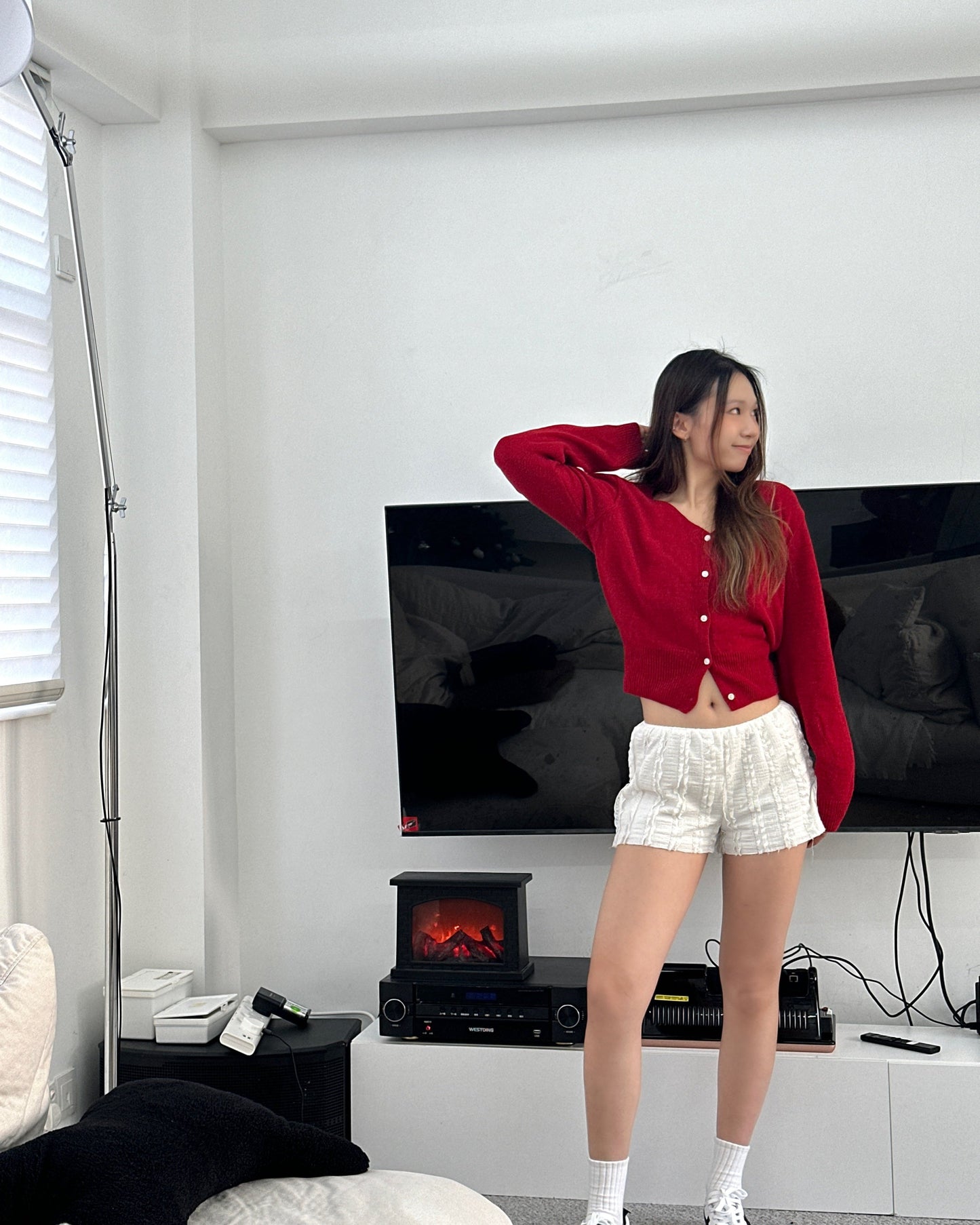 V neck cardigan