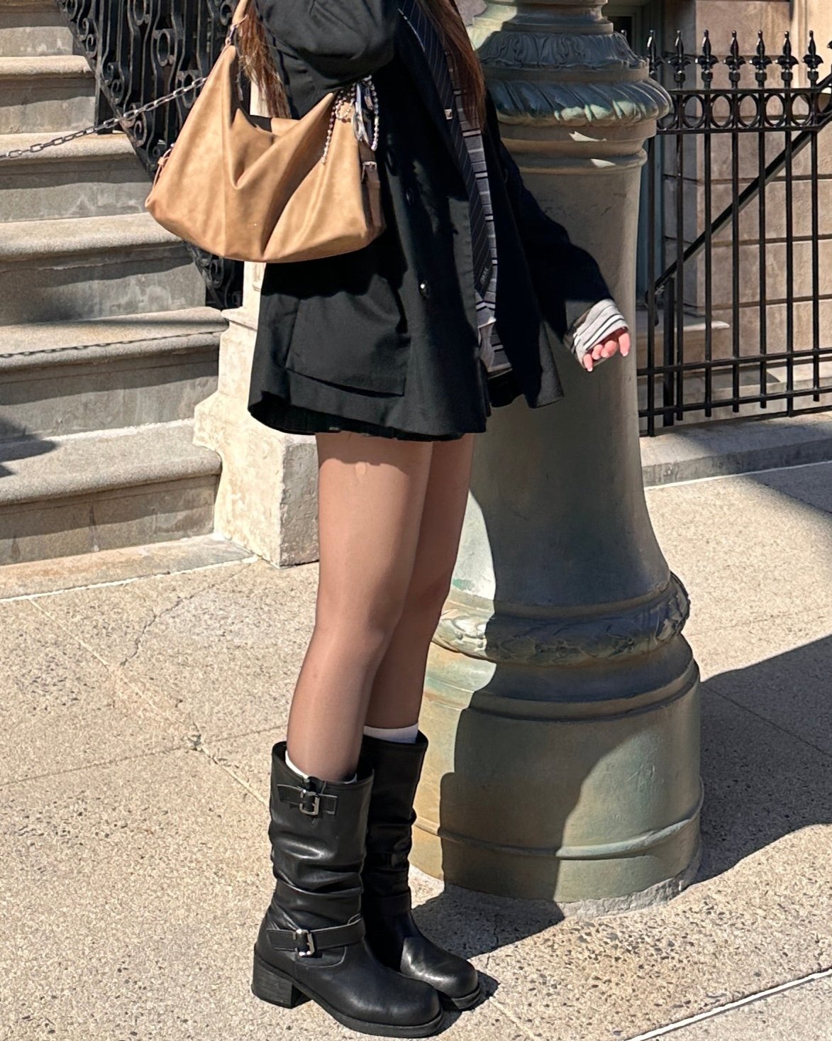 Pleated boots