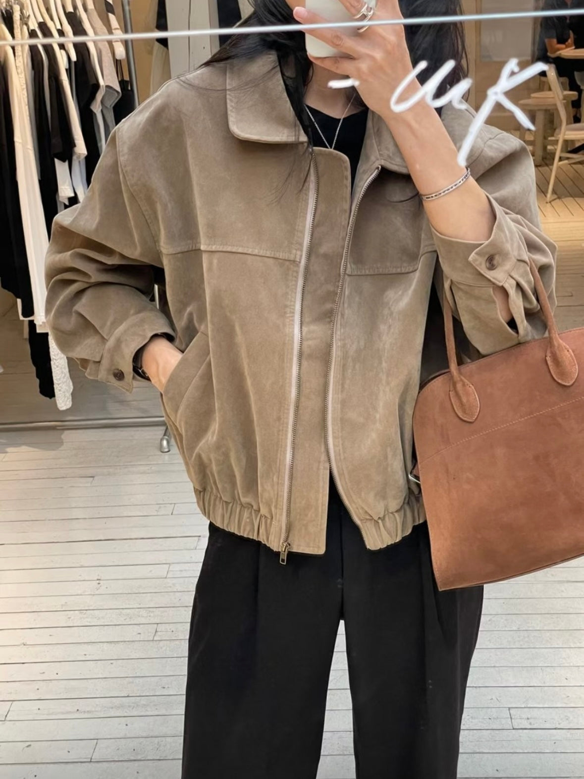 🤎Mochamus Suede Jacket