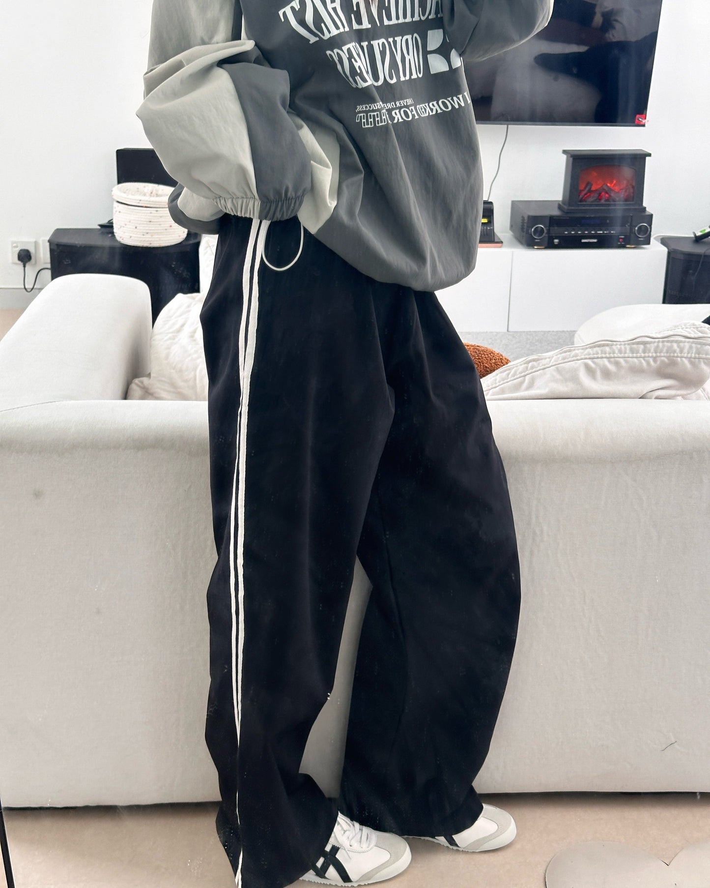 Stripe sweatpants
