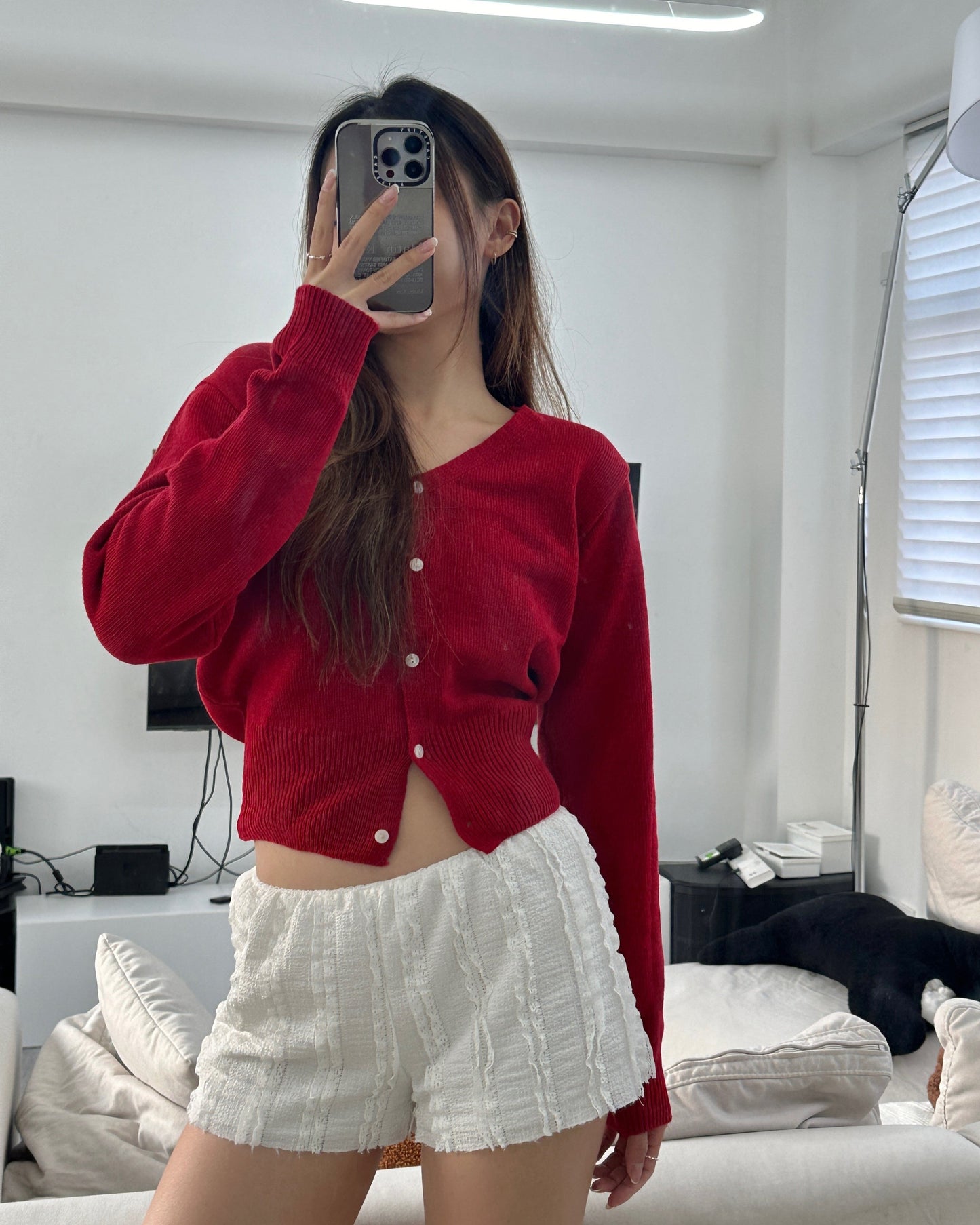 V neck cardigan