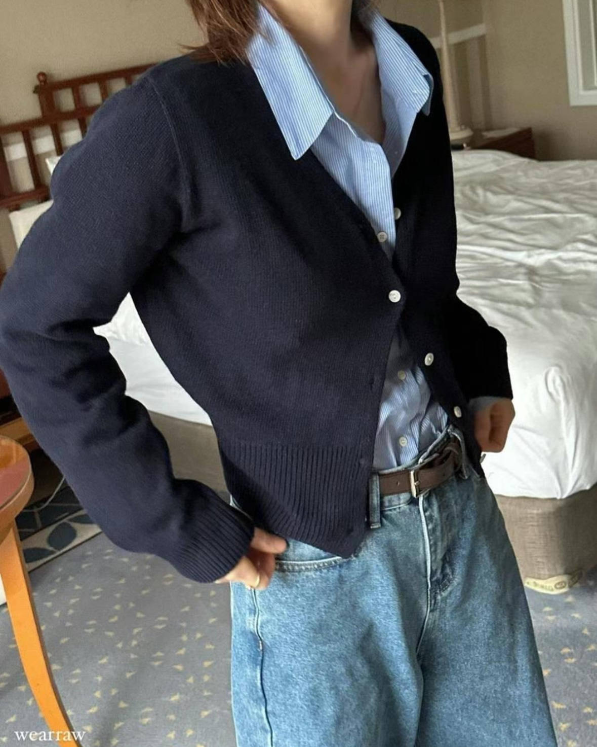V neck cardigan