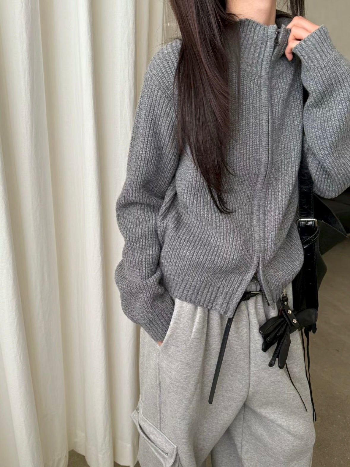 Double Zip Sweater