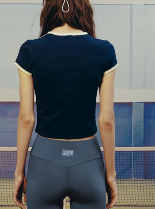 Marithe Francois Girbaud W classic logo ringer Tee – Momentk.clo