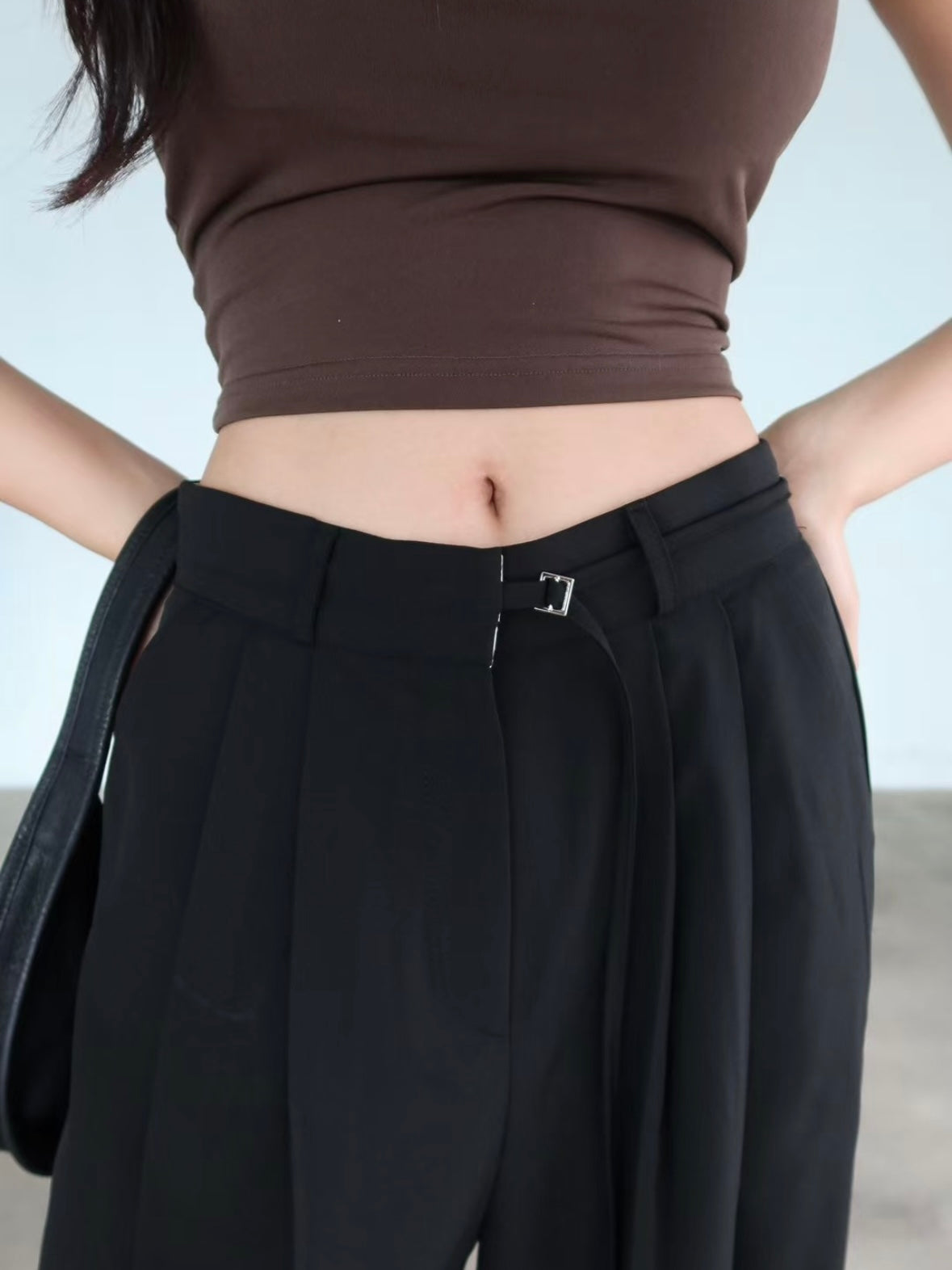 Half Belted Trousers
