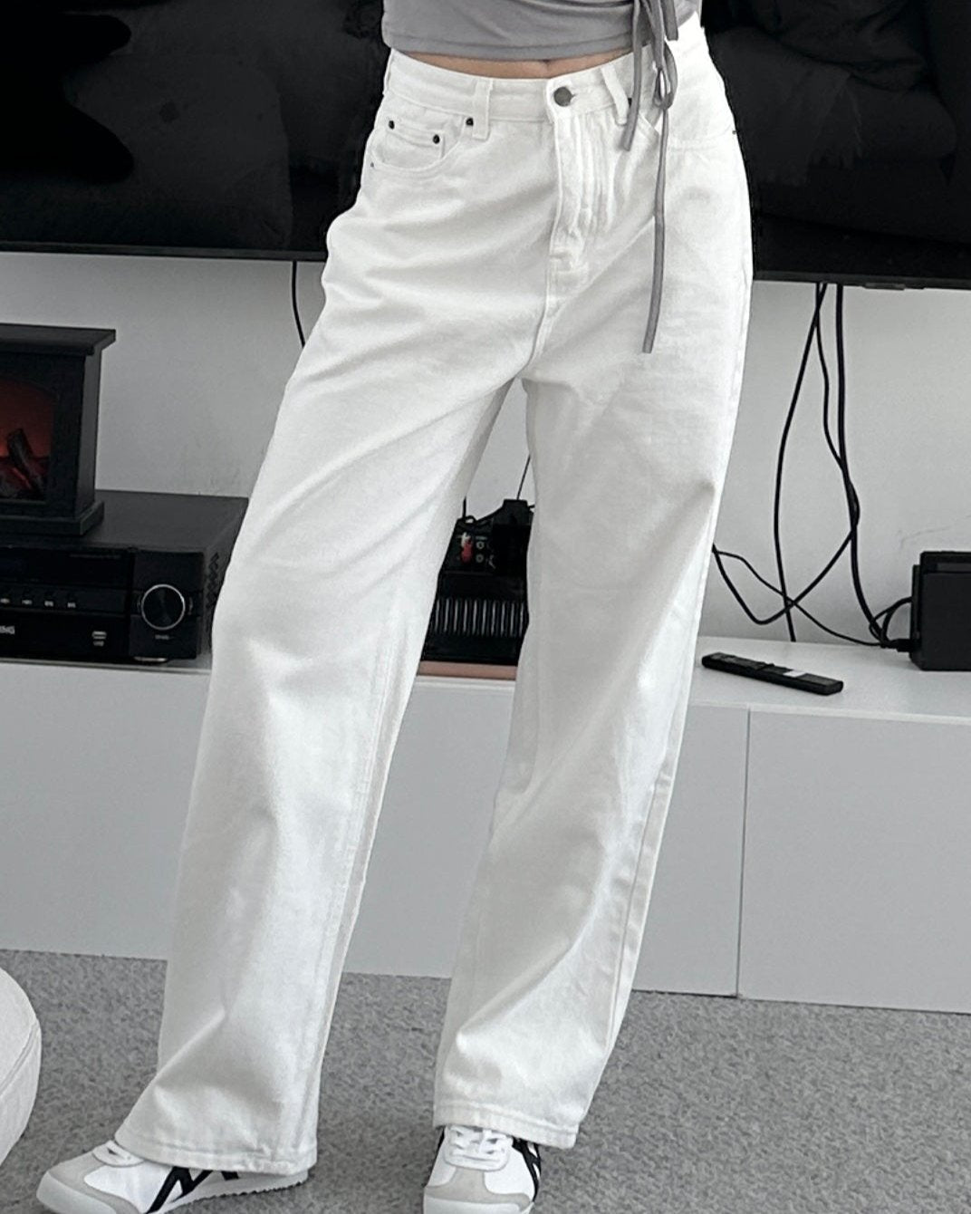 Straight denim