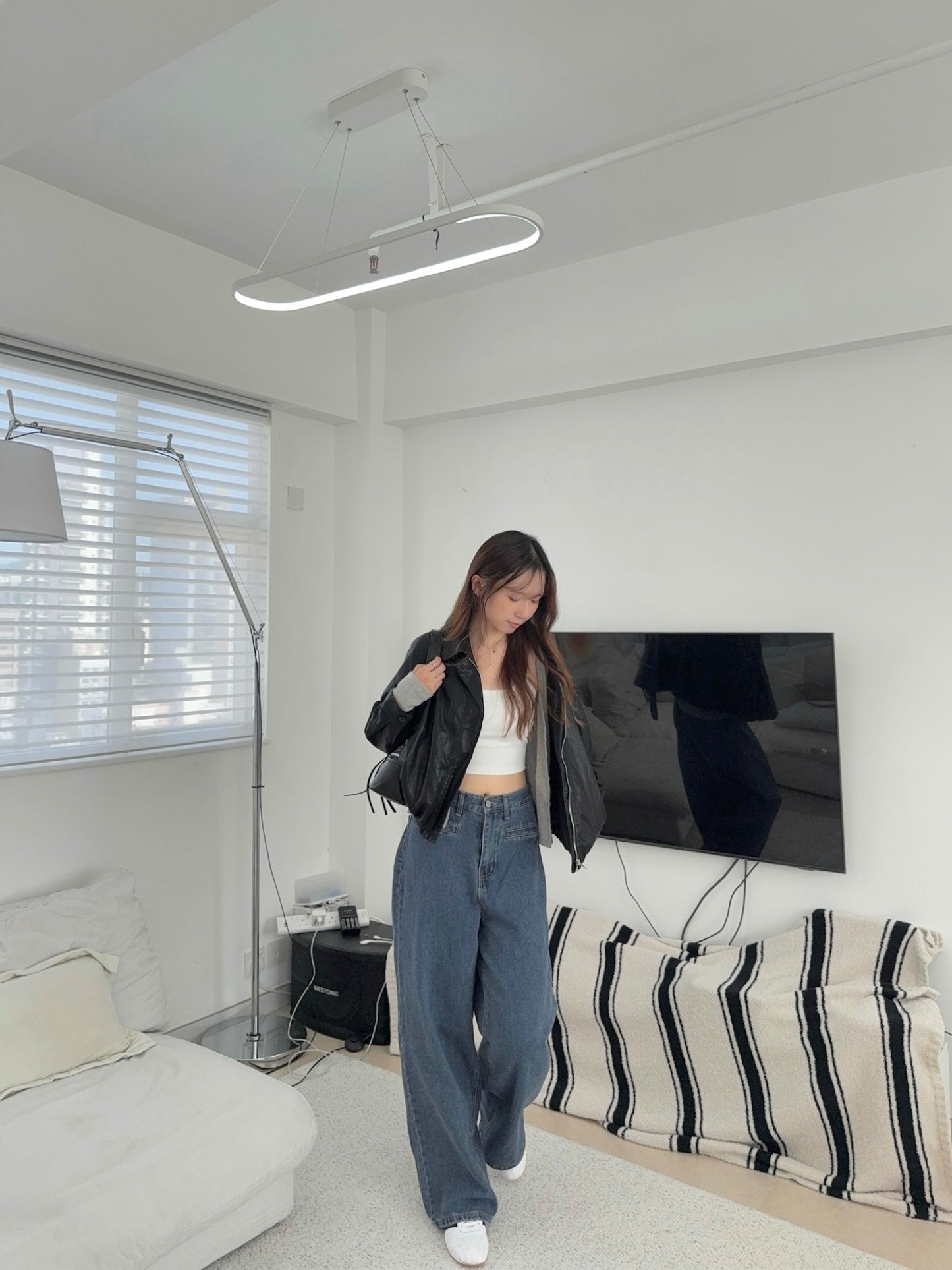 2米長腿！高腰軟身牛仔褲