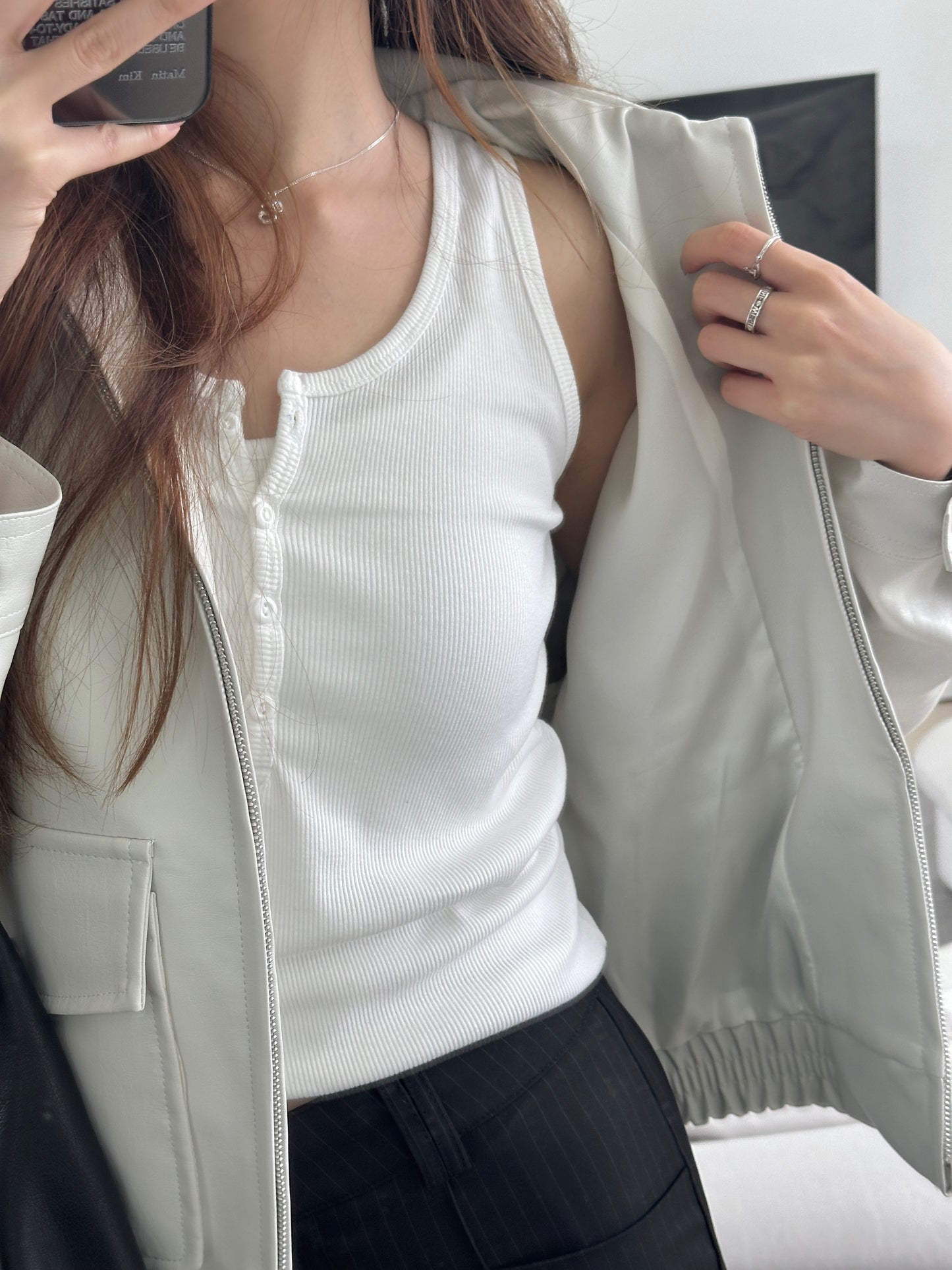 Everyday leather jacket
