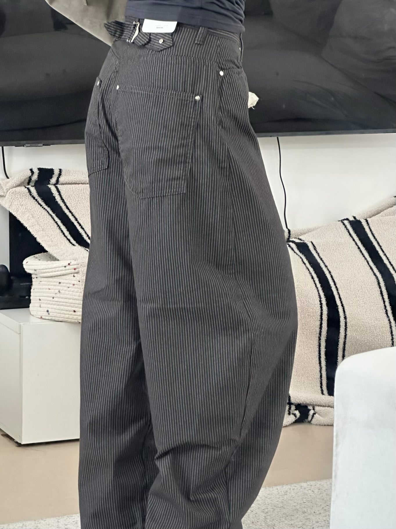 Pinstripe Ballon Pants