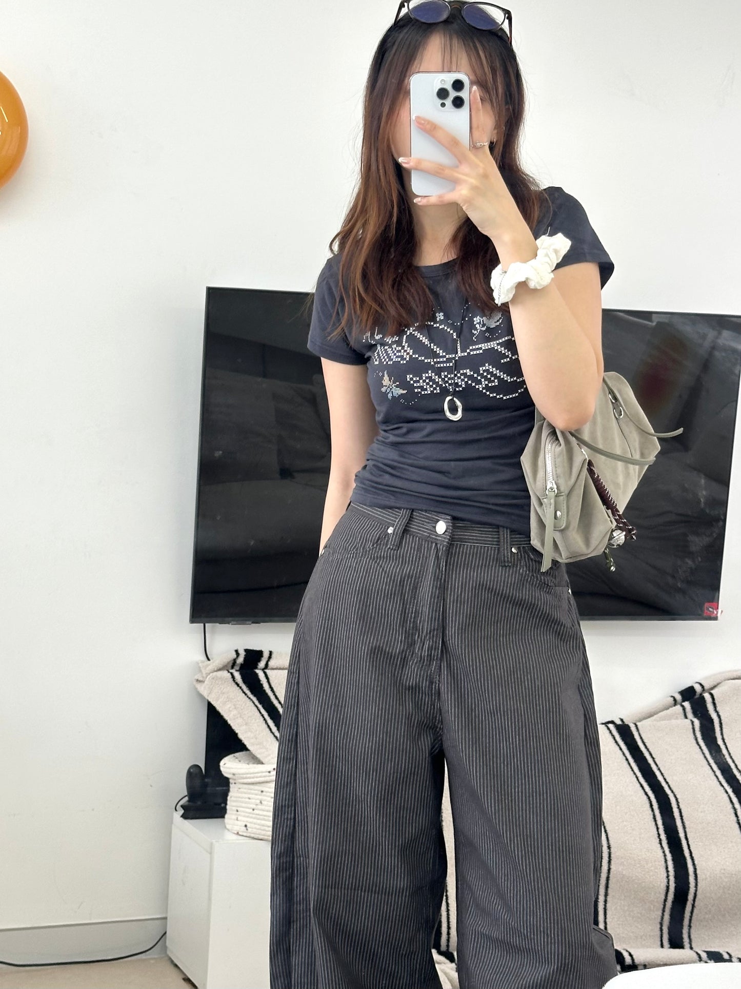 Pinstripe Ballon Pants